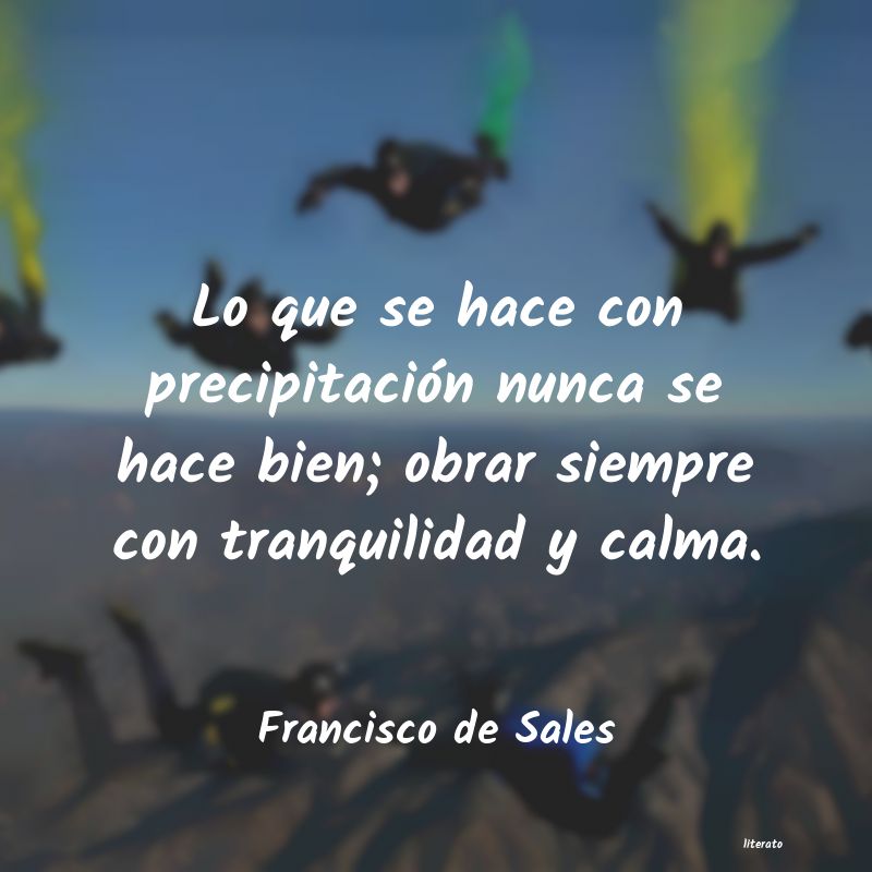 Frases de Francisco de Sales