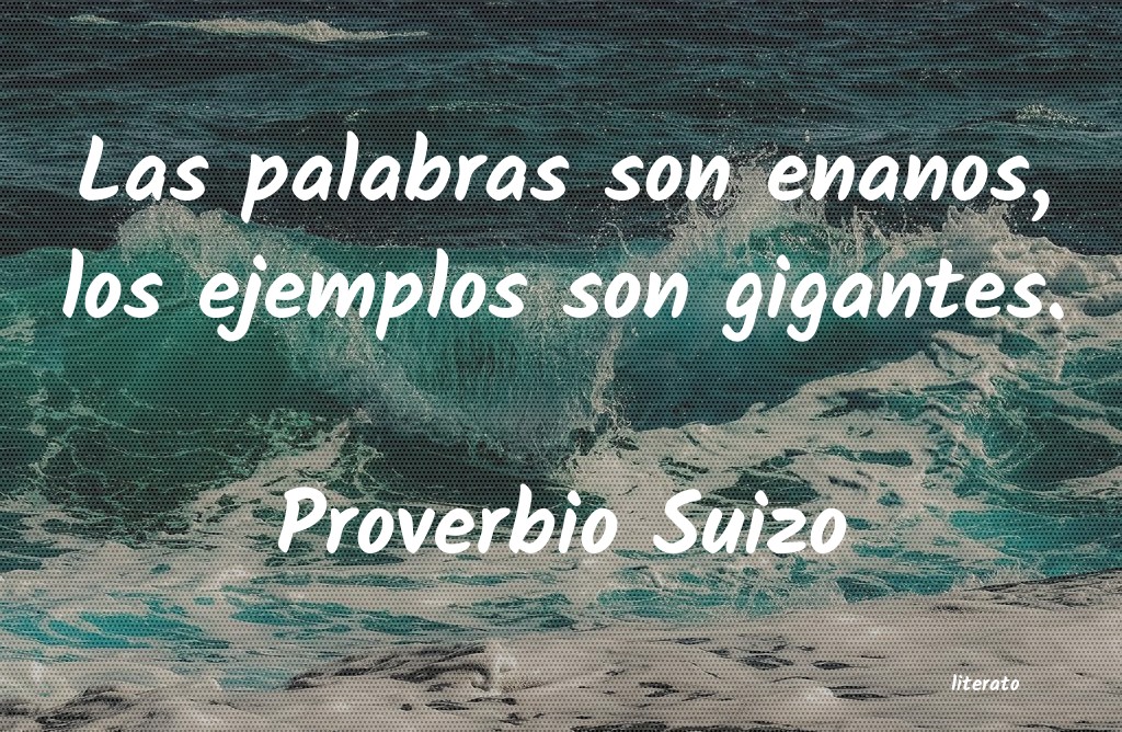 Frases de Proverbio Suizo