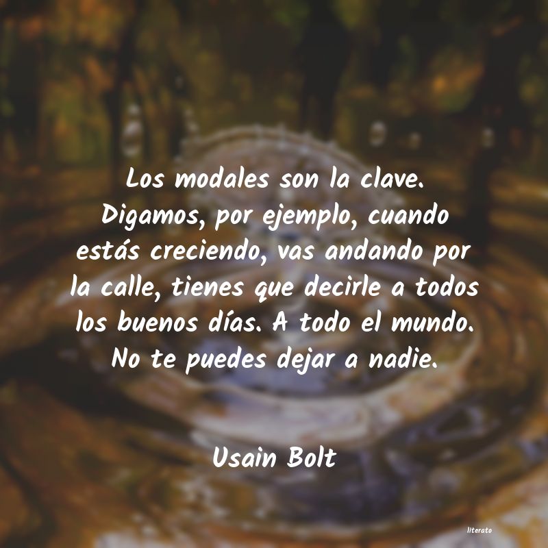 Frases de Usain Bolt