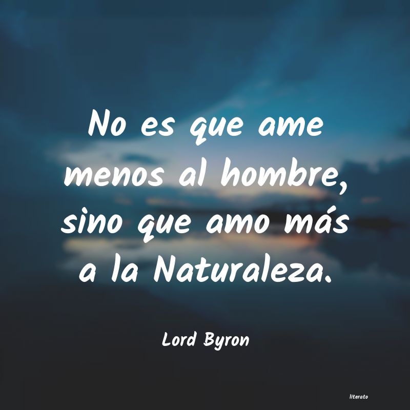 frases de Lord Byron