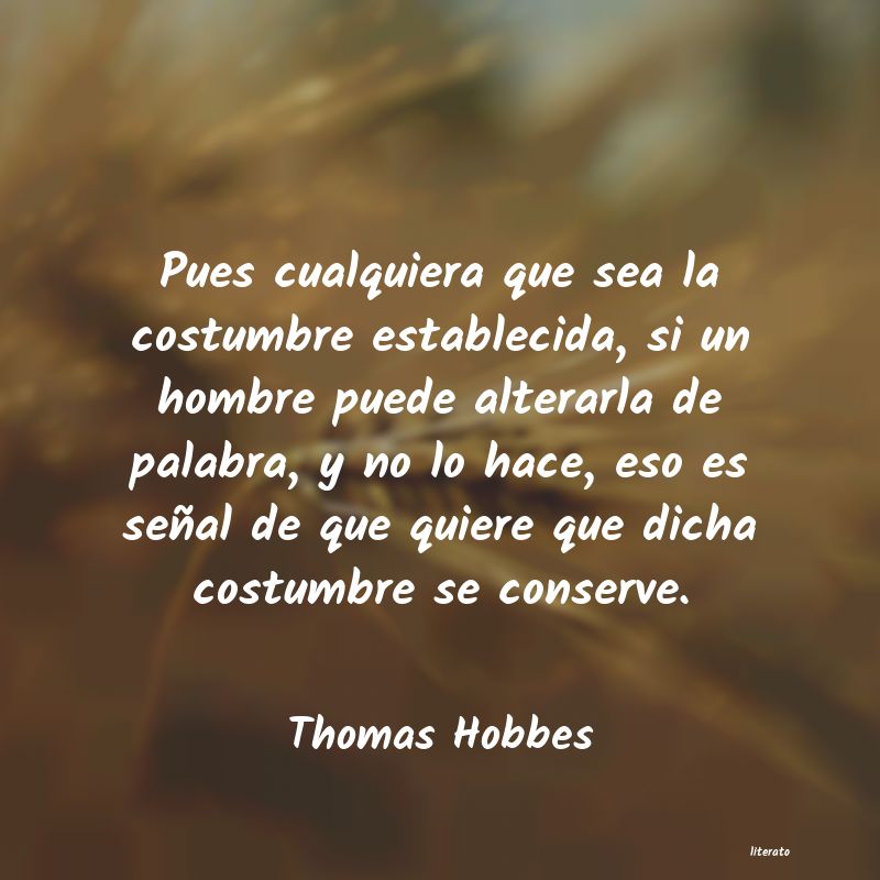 Frases de Thomas Hobbes