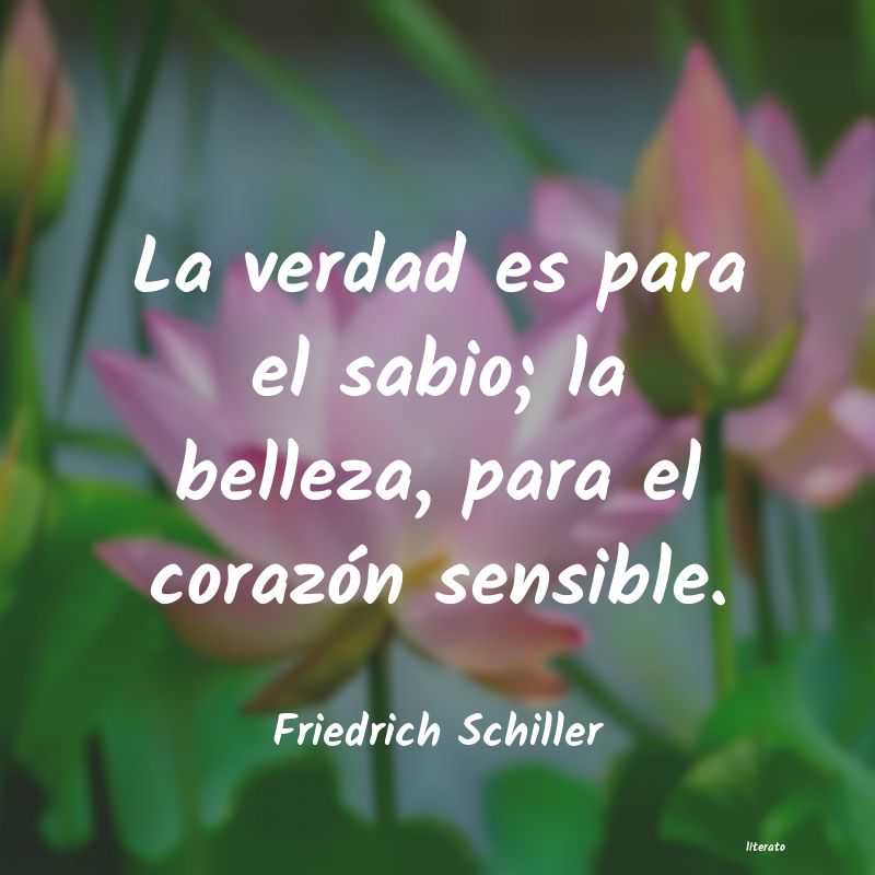 frases de Friedrich Schiller
