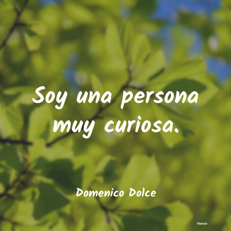 frases de Domenico Dolce