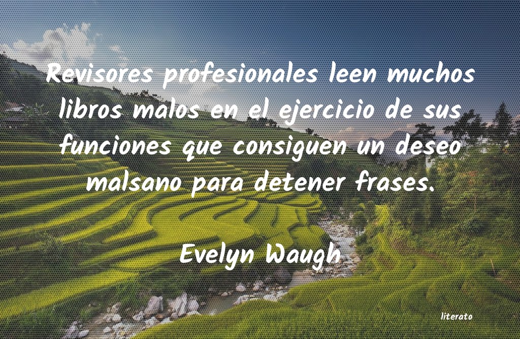 frases de Evelyn Waugh