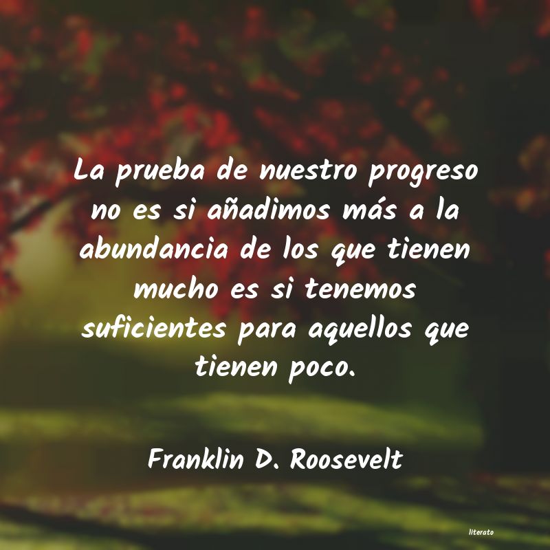 Frases de Franklin D. Roosevelt