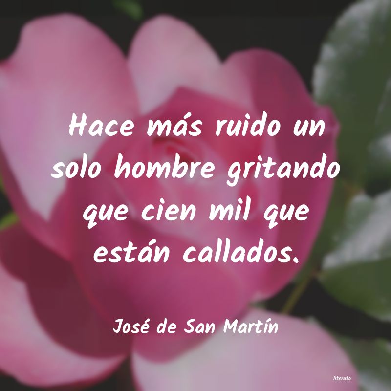 frases de José de San MartÃn