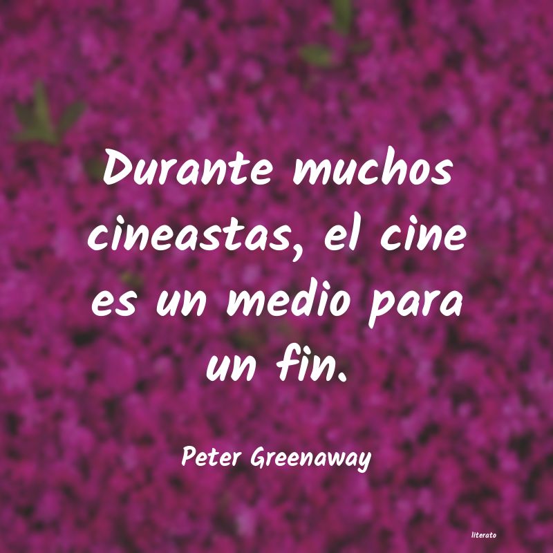 frases de Peter Greenaway