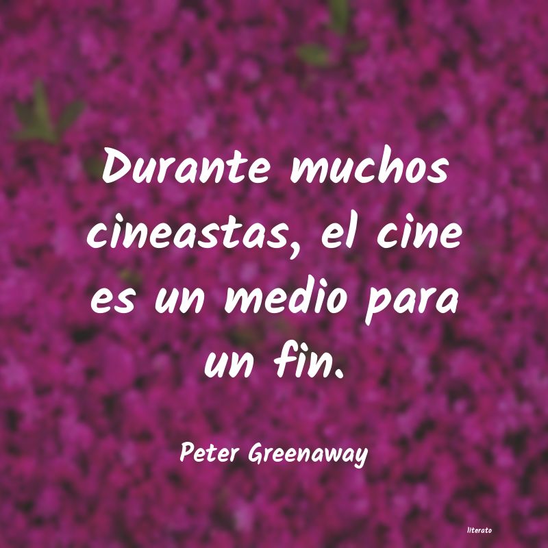 Frases de Peter Greenaway