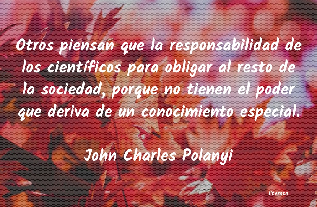 Frases de John Charles Polanyi