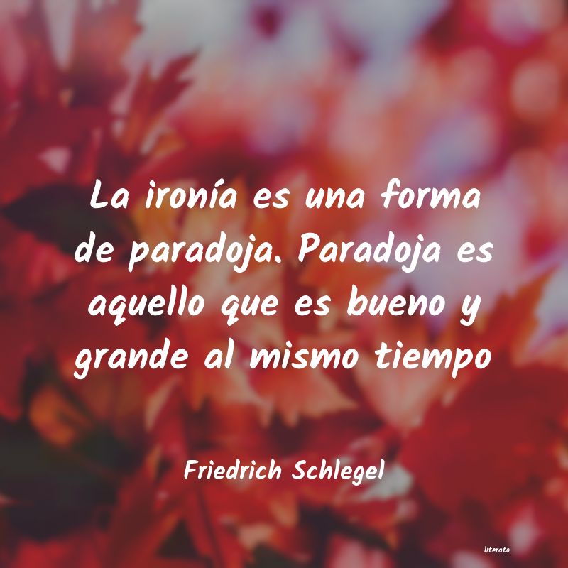 Frases de Friedrich Schlegel