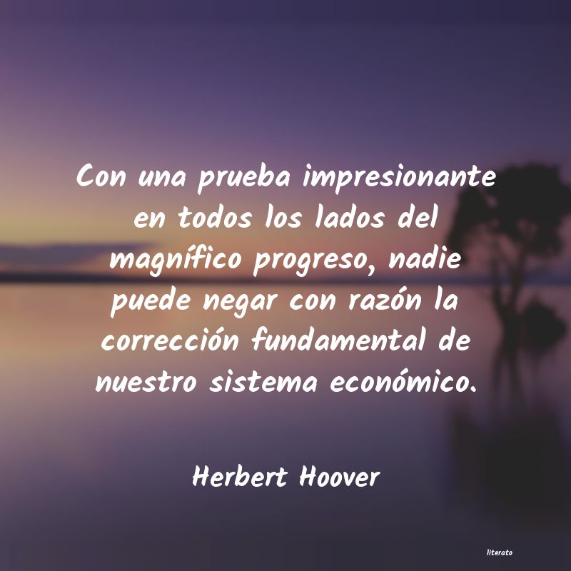 Frases de Herbert Hoover