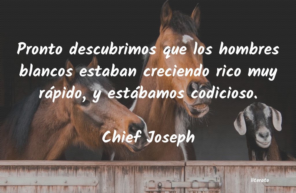 frases de Chief Joseph