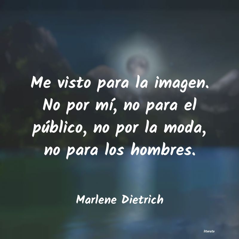 Frases de Marlene Dietrich