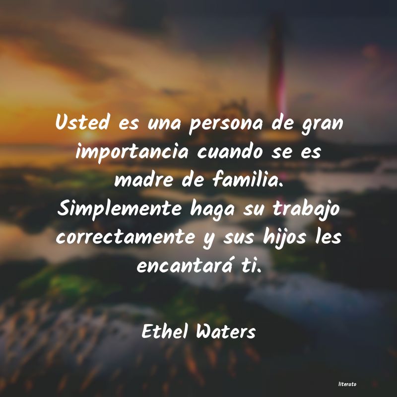 frases de Ethel Waters