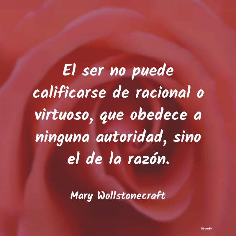 frases de Mary Wollstonecraft