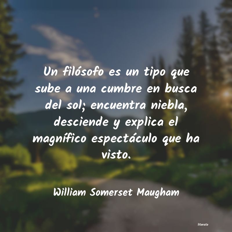 Frases de William Somerset Maugham