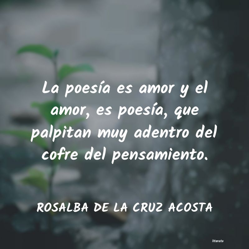 Frases de ROSALBA DE LA CRUZ ACOSTA