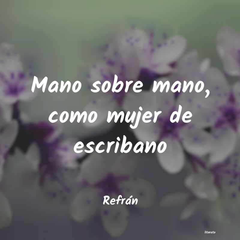 Frases de Refrán