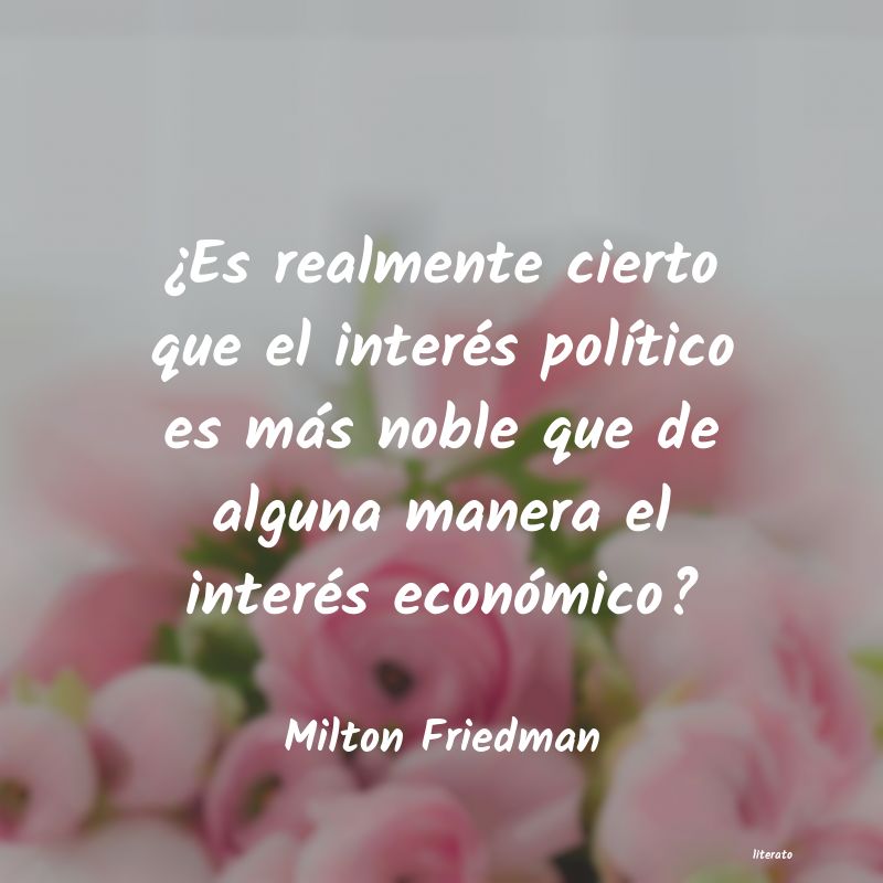 frases de Milton Friedman