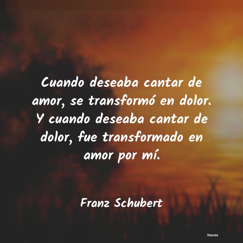 frases de Franz Schubert