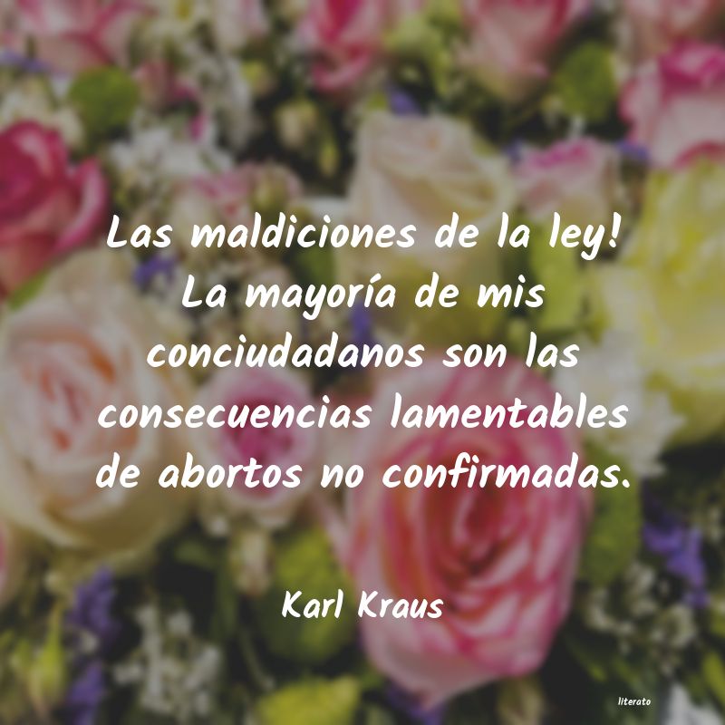 Frases de Karl Kraus