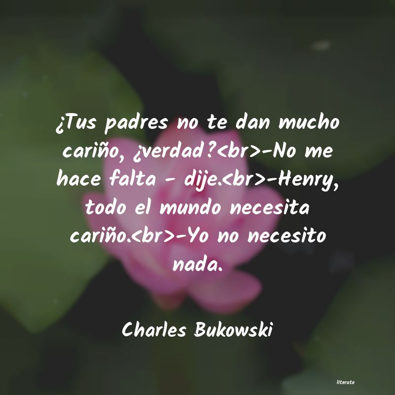 frases de Charles Bukowski