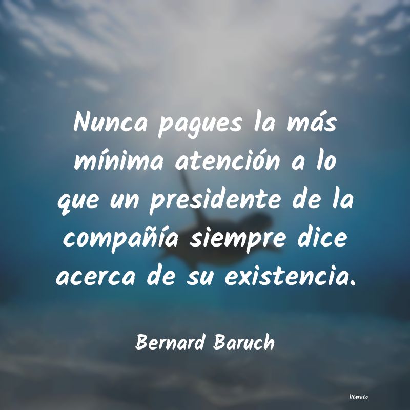 Frases de Bernard Baruch