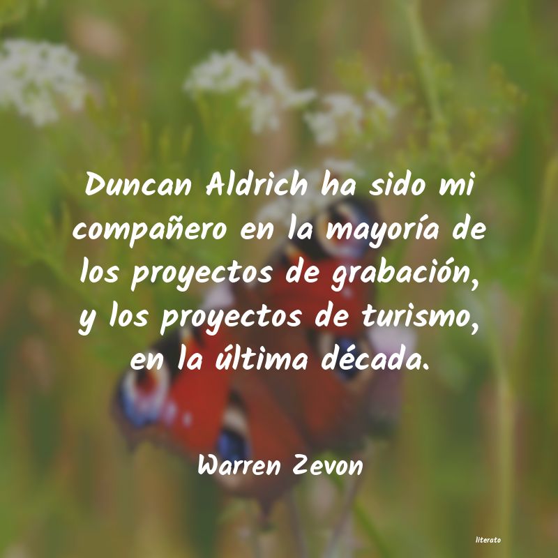 Frases de Warren Zevon