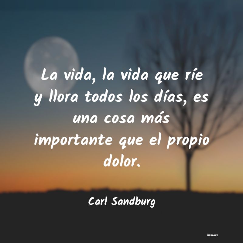 frases de Carl Sandburg