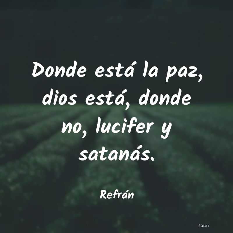 Frases de Refrán