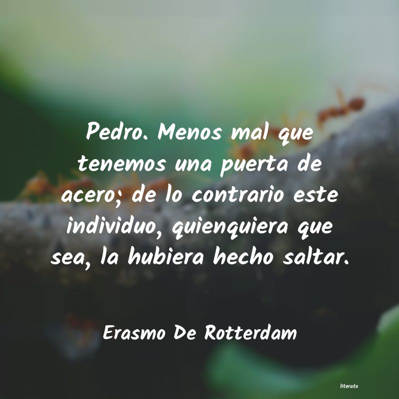 Frases de Erasmo De Rotterdam