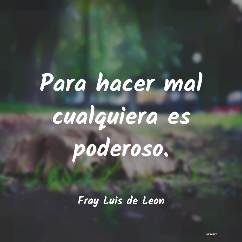 frases de Fray Luis de Leon