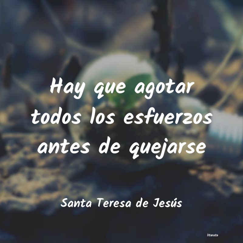 frases de Santa Teresa de Jesús