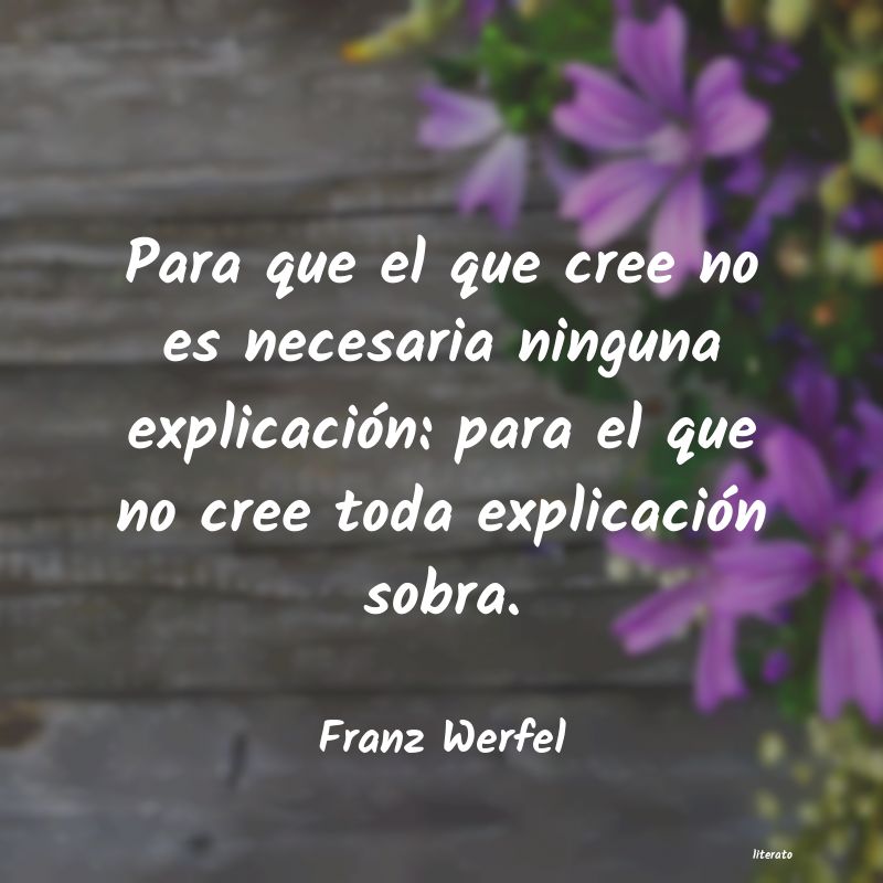 frases de Franz Werfel