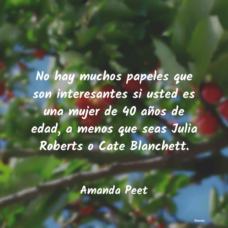 Frases de Amanda Peet