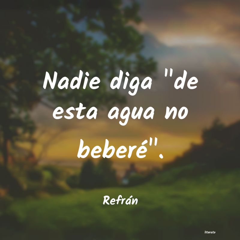 Frases de Refrán