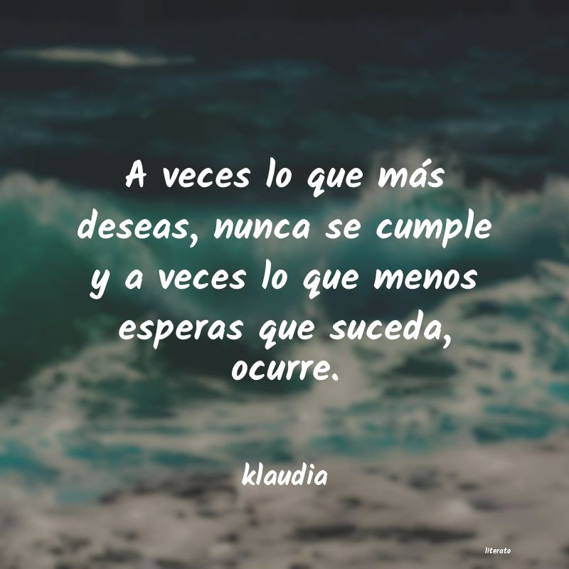 Frases de klaudia