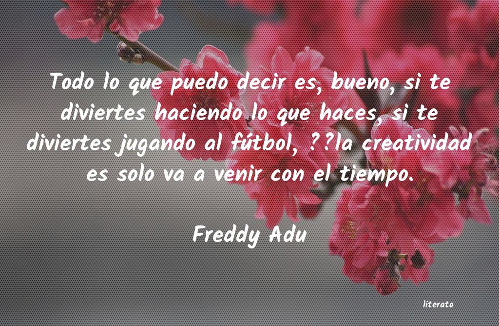 frases de Freddy Adu