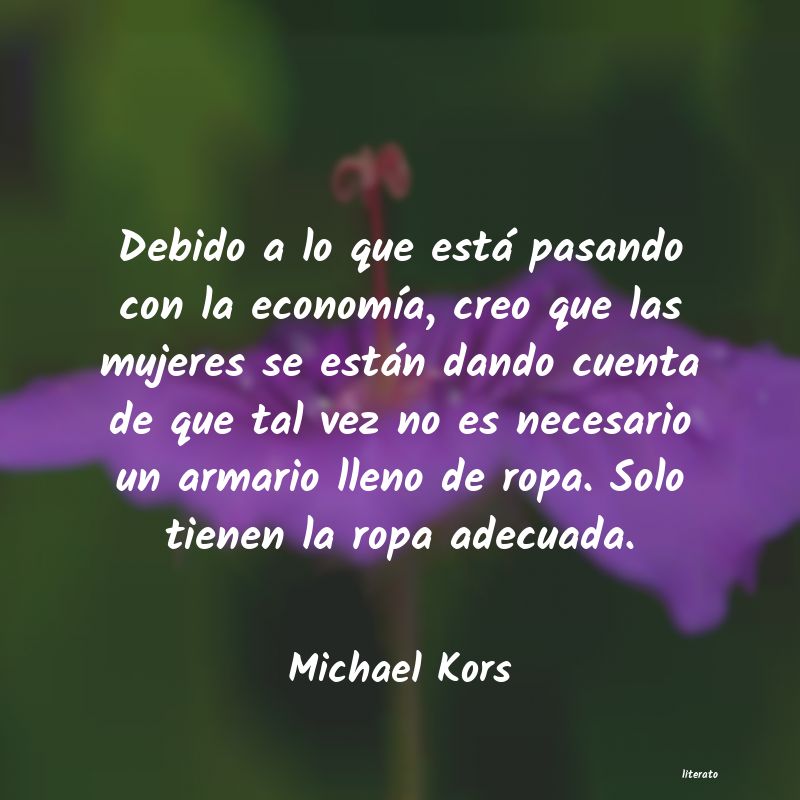 Frases de Michael Kors