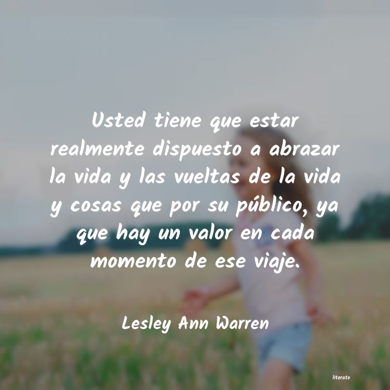 Frases de Lesley Ann Warren