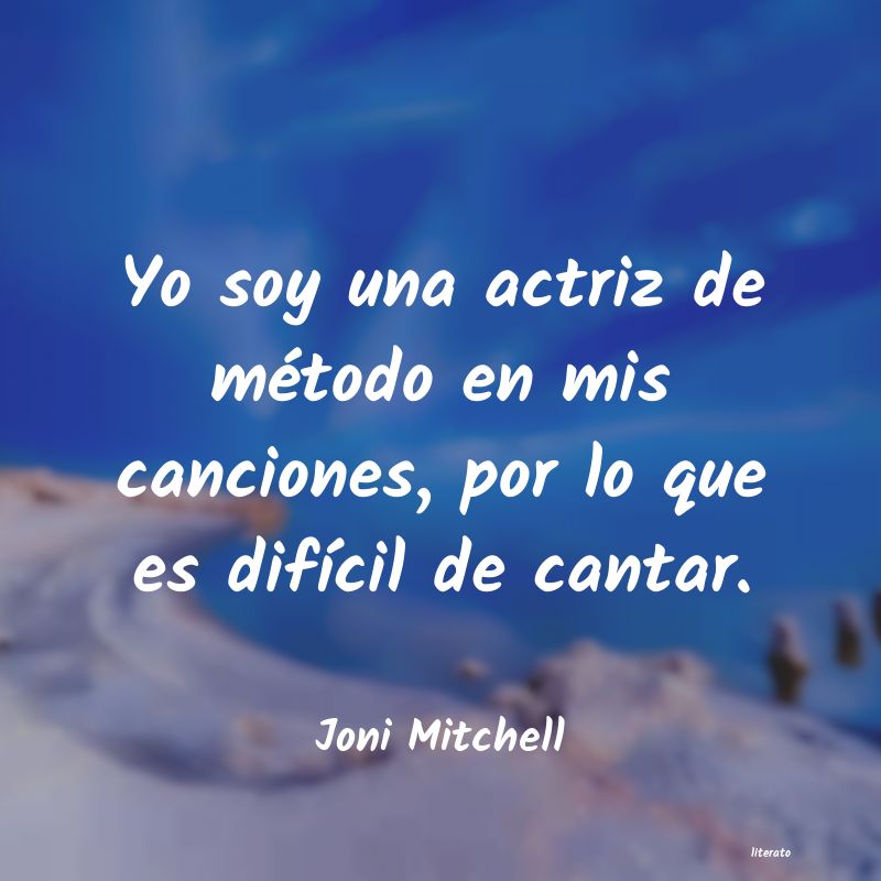 Frases de Joni Mitchell