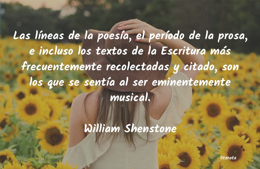 frases de William Shenstone