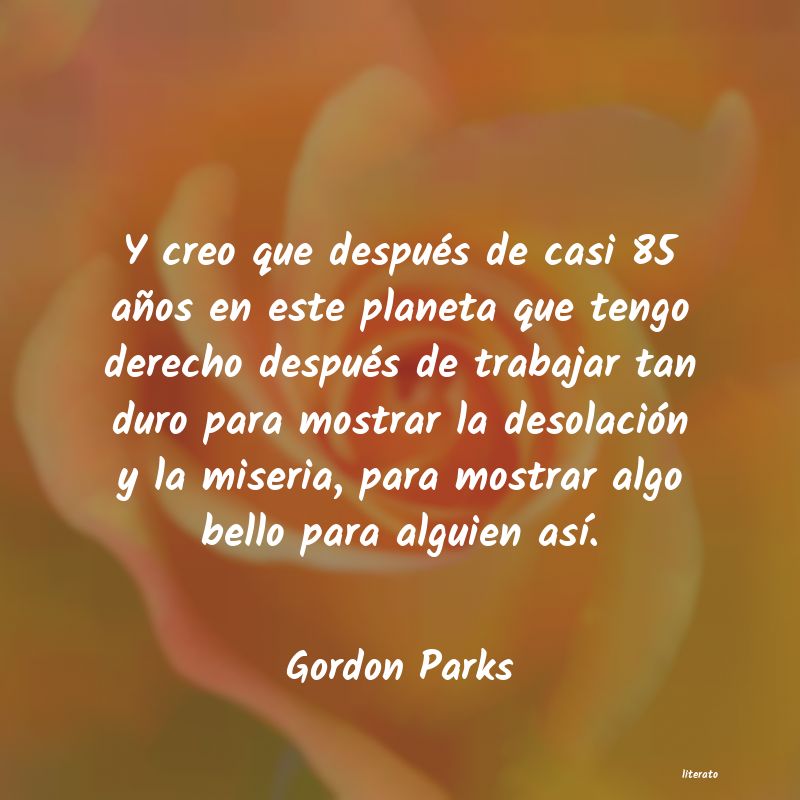 frases de Gordon Parks