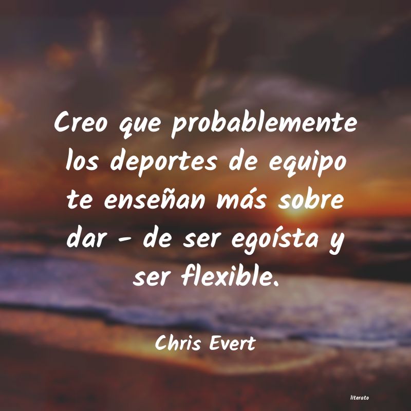 Frases de Chris Evert