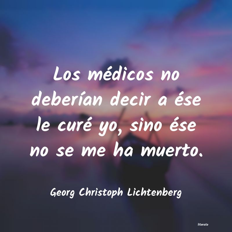 frases de Georg Christoph Lichtenberg