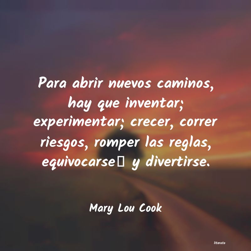 Frases de Mary Lou Cook