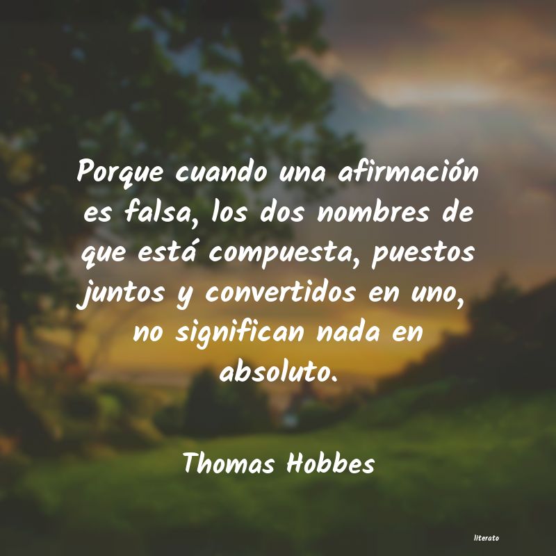 frases de Thomas Hobbes