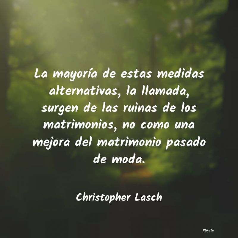 frases de Christopher Lasch