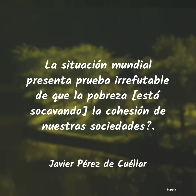 Frases de Javier Pérez de Cuéllar