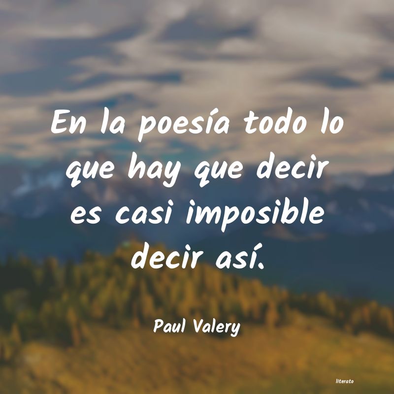 frases de Paul Valery